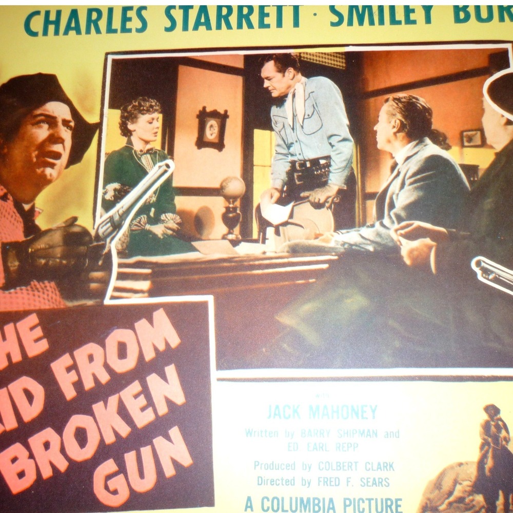 Original Kid‎ from Broken Gun Movie Lobby Card 52/333 Smiley Burnette Columbia